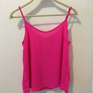 Hot pink tank top
